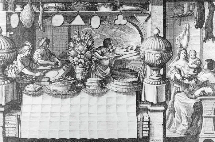 Framed Print : Women Working in Bake Shop Framed Print : Women Working in Bake Shop