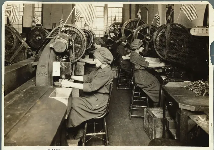 Framed Print : Women Working in World War I Factory Framed Print : Women Working in World War I Factory