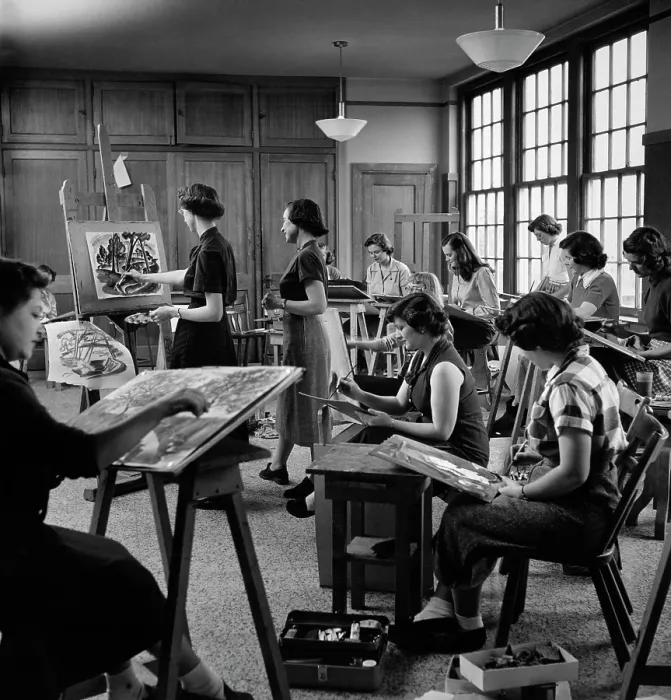 Framed Print : Women's Art Class Framed Print : Women's Art Class