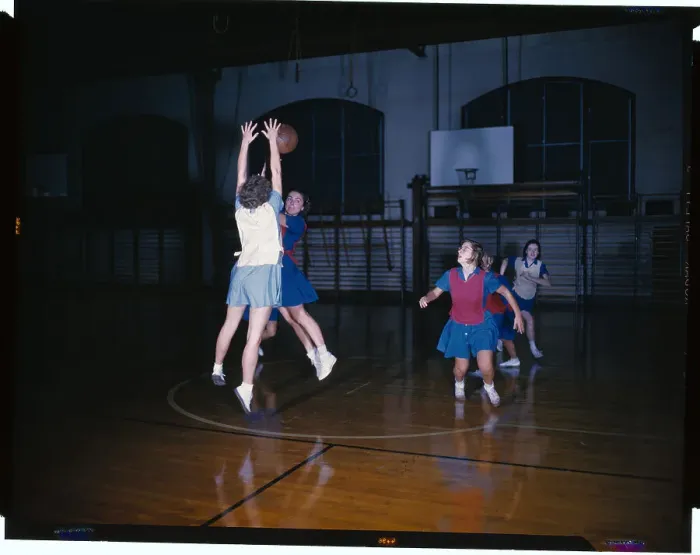 Framed Print : Women's Basketball at Wellesley College Framed Print : Women's Basketball at Wellesley College