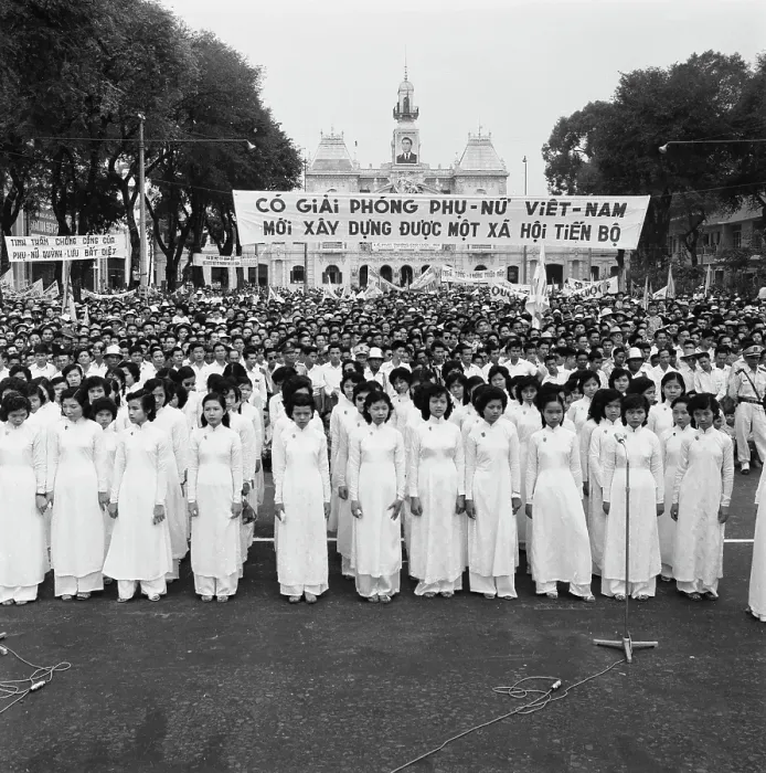Framed Print : Women's Demo In Saigon Framed Print : Women's Demo In Saigon