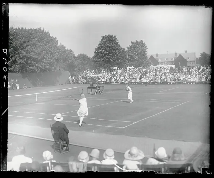 Framed Print : Women's Doubles Semifinal Tennis Match