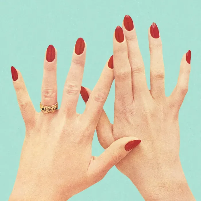 Framed Print : Womens Hands With Red Polish Framed Print : Womens Hands With Red Polish