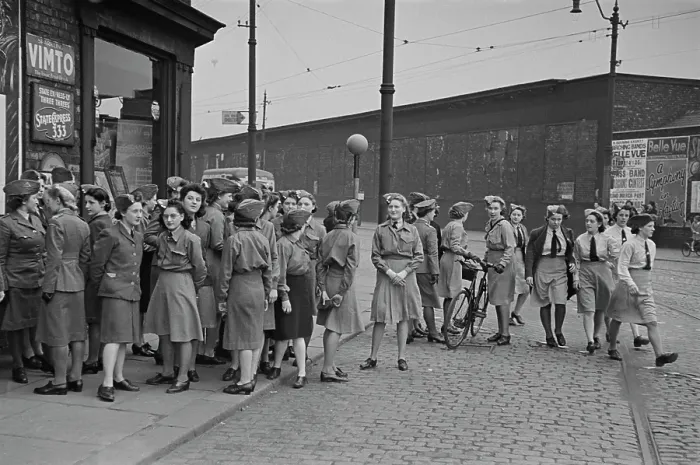 Framed Print : Women's Junior Air Corps Rally Framed Print : Women's Junior Air Corps Rally
