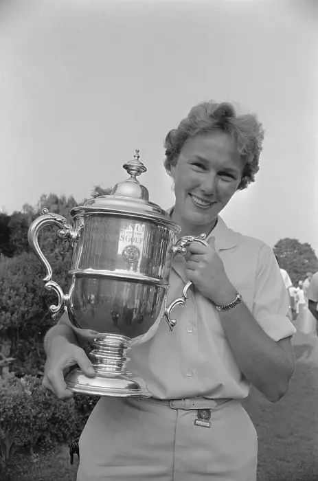 Framed Print : US Women's Open Golf Champion Mickey Wright Holding Trophy Framed Print : US Women's Open Golf Champion Mickey Wright Holding Trophy