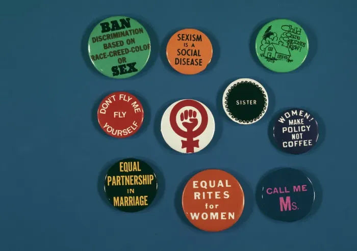 Framed Print : Women's Rights Badges Framed Print : Women's Rights Badges