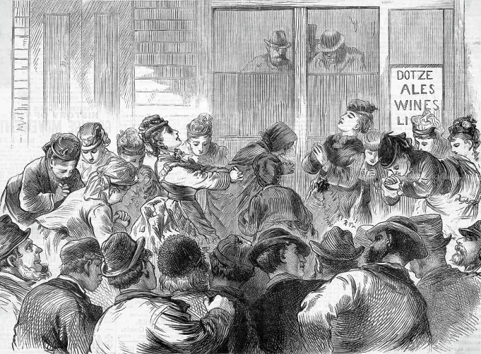 Framed Print : Women'S Whisky War In Ohio Framed Print : Women'S Whisky War In Ohio