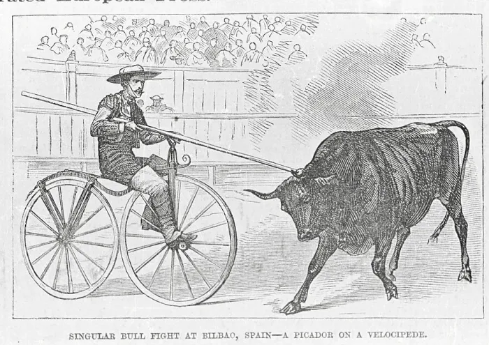 Framed Print : Woodcut of Bullfighter and Bull Framed Print : Woodcut of Bullfighter and Bull