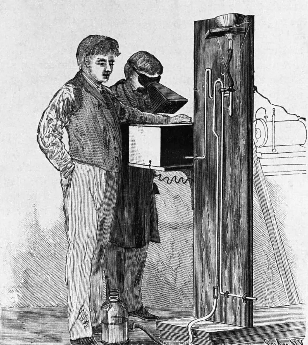 Framed Print : Woodcut Of Thomas Edison'S X-Ray Framed Print : Woodcut Of Thomas Edison'S X-Ray
