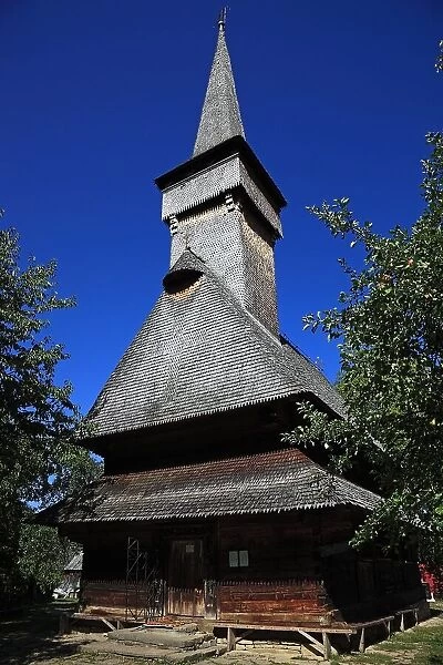 The wooden church Cuvioasa Paraschiva in Deseti, built in 1770, is a UNESCO World Heritage Site. Maramures, Romania