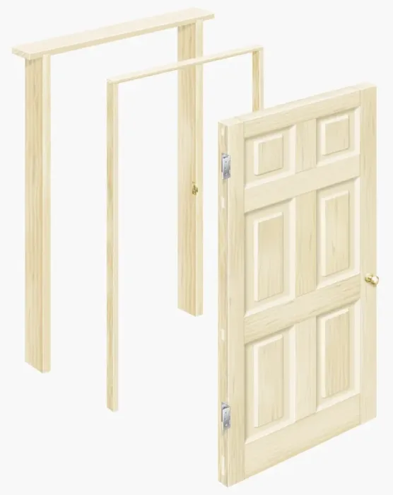 Framed Print : Wooden door and door frames Framed Print : Wooden door and door frames