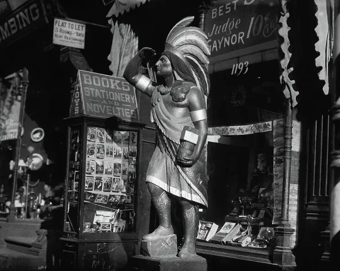Framed Print : Wooden Native American Cigar Shop Statue Framed Print : Wooden Native American Cigar Shop Statue