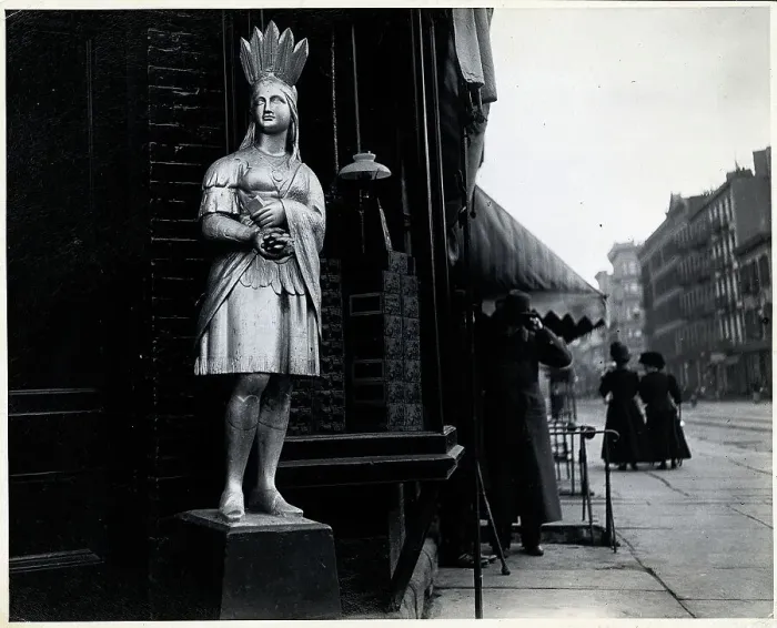Framed Print : Wooden Native American Store Statue Framed Print : Wooden Native American Store Statue