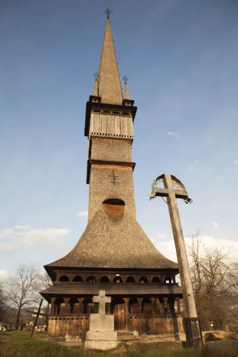 Framed Print : Wooden orthodox church of Surdesti Framed Print : Wooden orthodox church of Surdesti