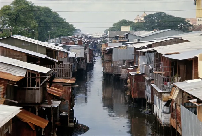 Framed Print : Wooden Shacks In Cholon, Saigon Framed Print : Wooden Shacks In Cholon, Saigon
