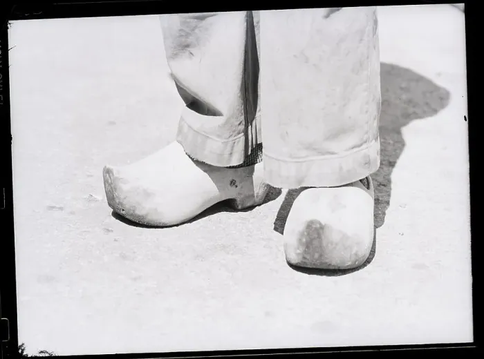 Framed Print : Wooden Shoes of a French Villager