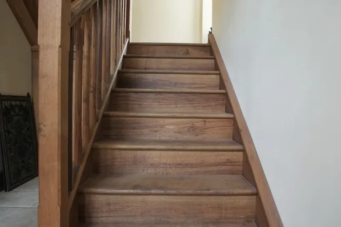 Framed Print : Wooden staircase Framed Print : Wooden staircase