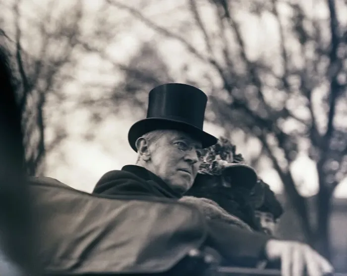 Framed Print : Woodrow Wilson in Top Hat Framed Print : Woodrow Wilson in Top Hat