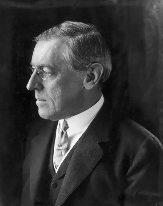 Framed Print : Woodrow Wilson In Headshoulders Portrait Framed Print : Woodrow Wilson In Headshoulders Portrait