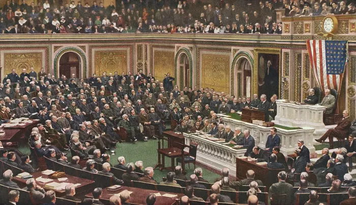 Framed Print : Woodrow Wilson Speaking to Congress in July Nineteen Eighteen Framed Print : Woodrow Wilson Speaking to Congress in July Nineteen Eighteen