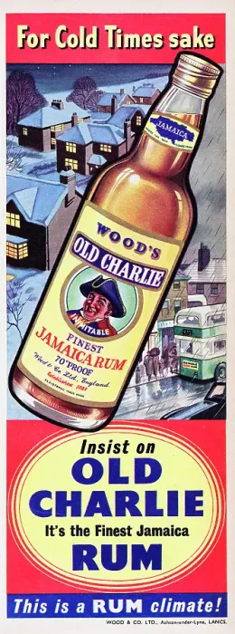 Framed Print : Wood's Old Charlie Rum Framed Print : Wood's Old Charlie Rum