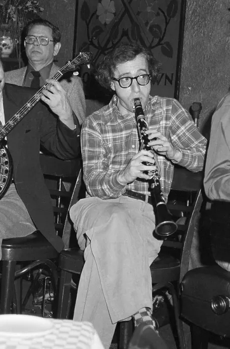 Framed Print : Woody Allen Plays Clarinet With Band Framed Print : Woody Allen Plays Clarinet With Band