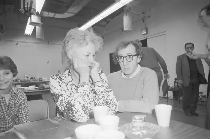 Framed Print : Woody Allen Seated With Beatrice Arthur Framed Print : Woody Allen Seated With Beatrice Arthur