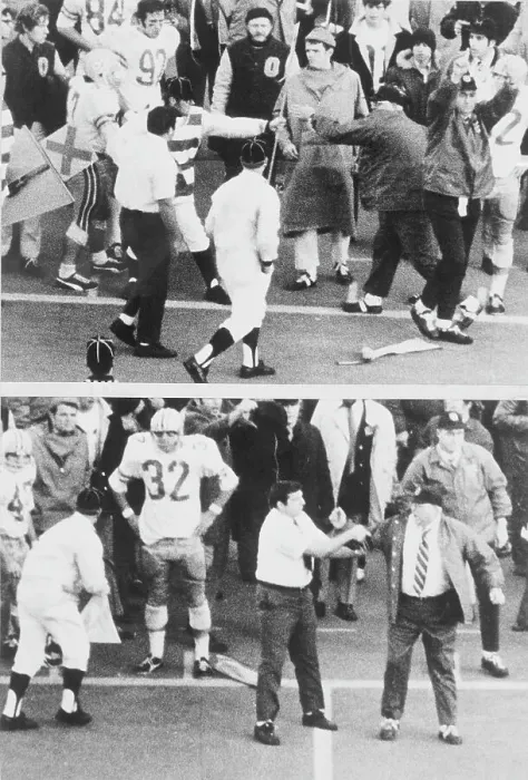 Framed Print : Woody Hayes Protesting Call