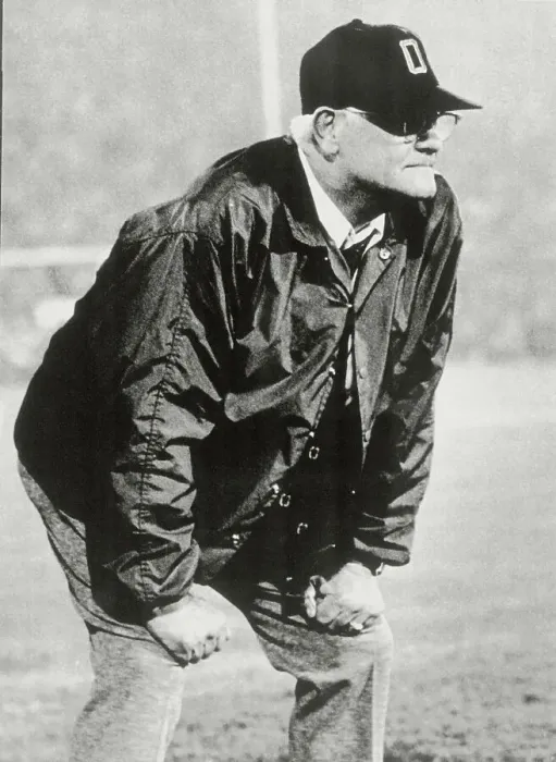 Framed Print : Woody Hayes Watching His Team Framed Print : Woody Hayes Watching His Team