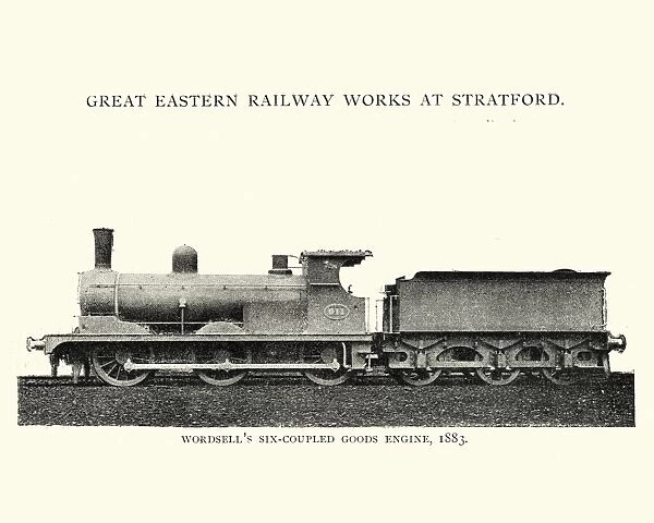 Wordsells six coupled Goods Engine, Victorian Steam Train