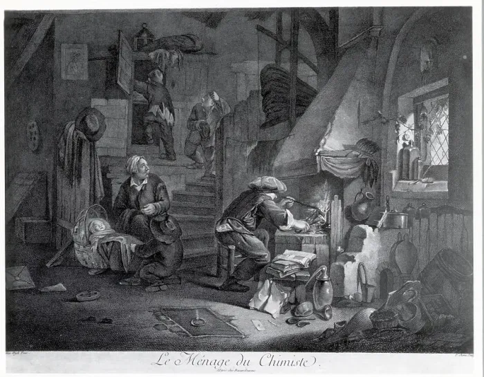 Framed Print : The Work Room Of A Chemist Framed Print : The Work Room Of A Chemist