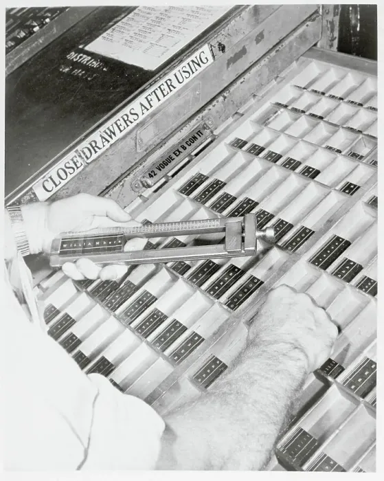 Framed Print : Worker Choosing Typeset Letters Framed Print : Worker Choosing Typeset Letters