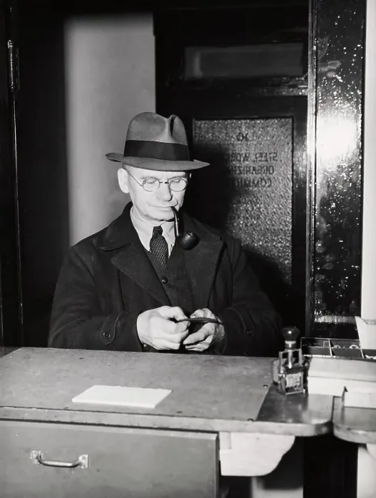 Framed Print : A Worker Paying His Union Fee Framed Print : A Worker Paying His Union Fee