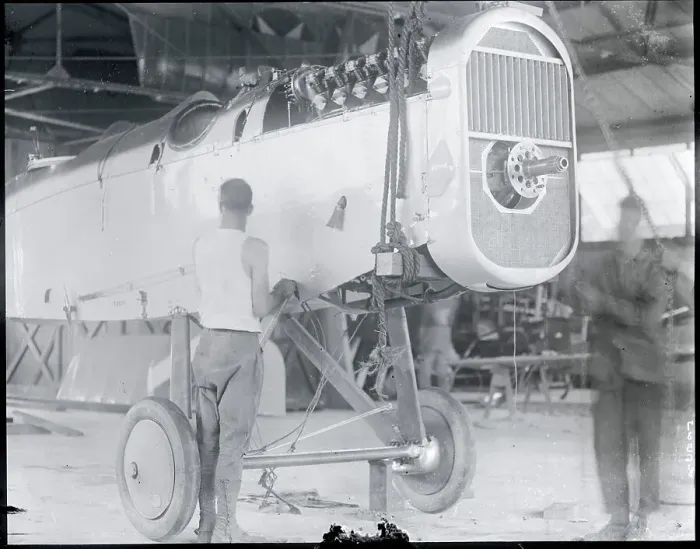 Framed Print : Workers Assembling Aircraft Framed Print : Workers Assembling Aircraft