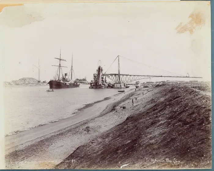 Framed Print : Workers Enlarging Canal Framed Print : Workers Enlarging Canal