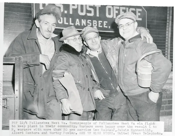 Framed Print : Workers of the Follansbee Steel Corporation Framed Print : Workers of the Follansbee Steel Corporation