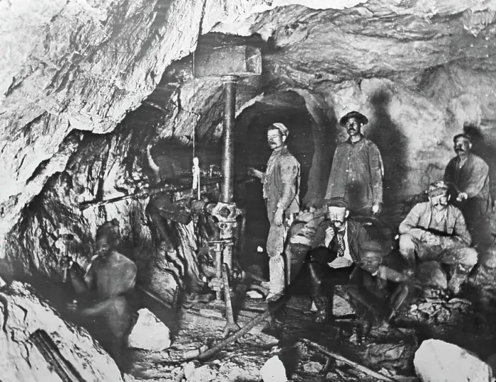 Framed Print : Workers In Gold Mine Framed Print : Workers In Gold Mine