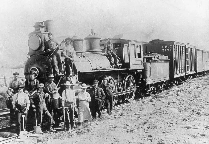 Framed Print : Workers, Intercolonial Railway # 136 Framed Print : Workers, Intercolonial Railway # 136