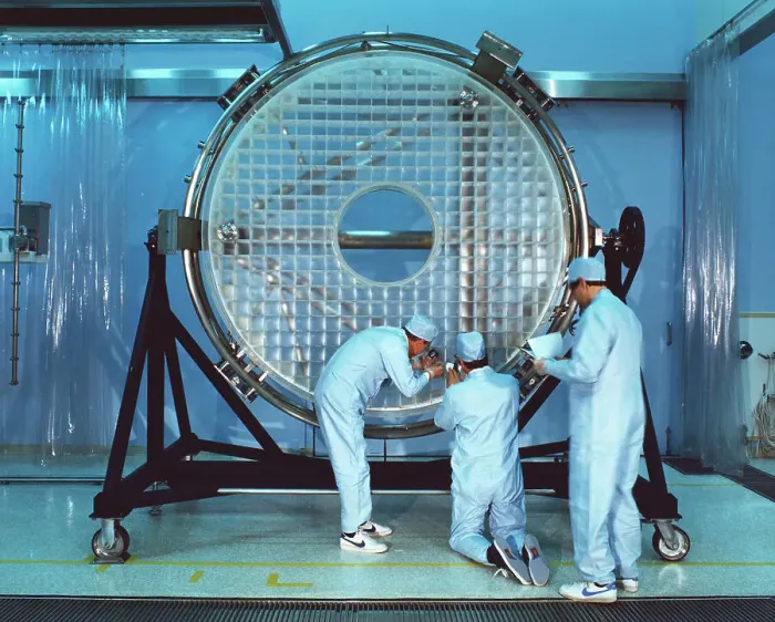 Framed Print : Workers Polishing Hubble Telescope Mirror Framed Print : Workers Polishing Hubble Telescope Mirror