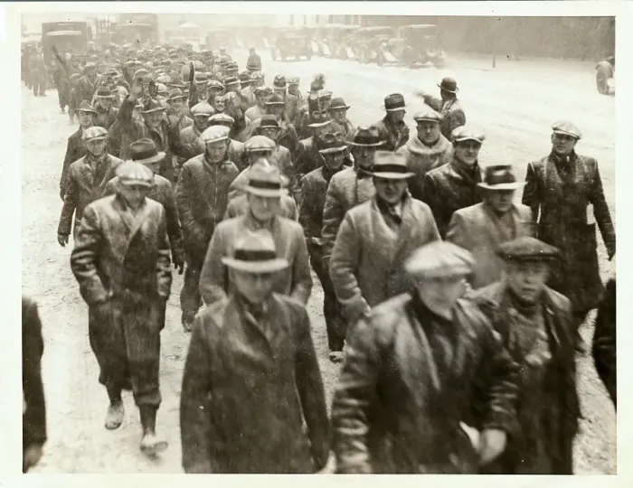 Framed Print : Workers Protesting in the Cold Framed Print : Workers Protesting in the Cold