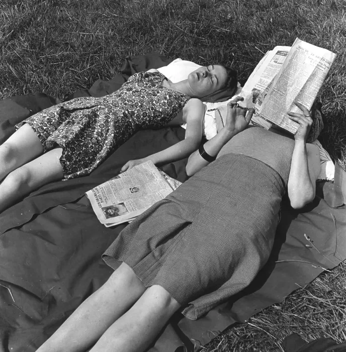 Framed Print : Workers Relax Framed Print : Workers Relax
