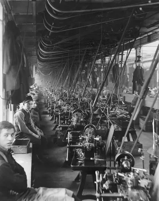 Framed Print : Workers Sitting at the Cadillac Plant Framed Print : Workers Sitting at the Cadillac Plant