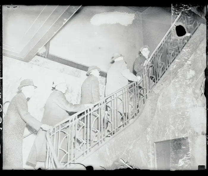 Framed Print : Workers Take Stairs Framed Print : Workers Take Stairs