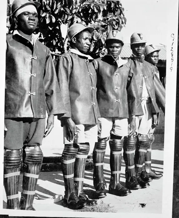 Framed Print : Mine Workers Stand at Attention Framed Print : Mine Workers Stand at Attention