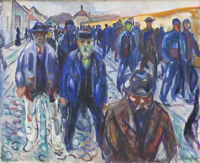 Framed Print : Workers On Their Way Home Framed Print : Workers On Their Way Home
