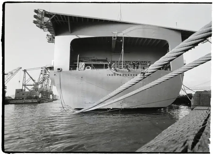 Framed Print : Workmen On Aircraft Carrier Independence Framed Print : Workmen On Aircraft Carrier Independence