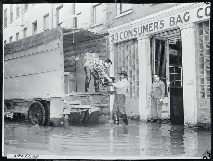 Framed Print : Workmen Loading Merchandise onto Truck Framed Print : Workmen Loading Merchandise onto Truck