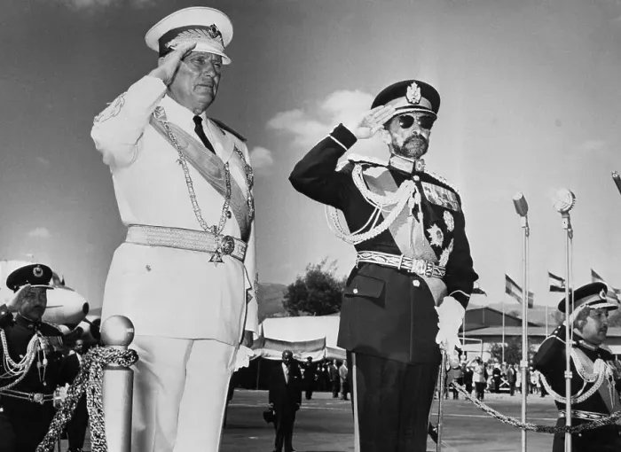 Framed Print : World Leaders in Military Uniform During Review Ceremony Framed Print : World Leaders in Military Uniform During Review Ceremony