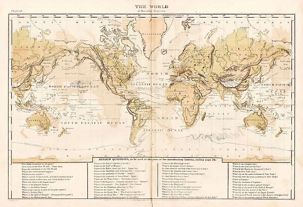World map 1867