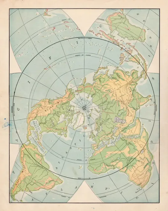 Framed Print : World map 1898 Framed Print : World map 1898
